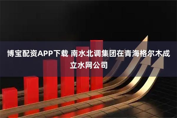 博宝配资APP下载 南水北调集团在青海格尔木成立水网公司