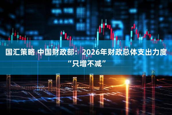 国汇策略 中国财政部：2026年财政总体支出力度“只增不减”